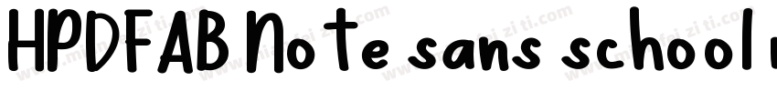 HPDFAB Note sans school regular字体转换